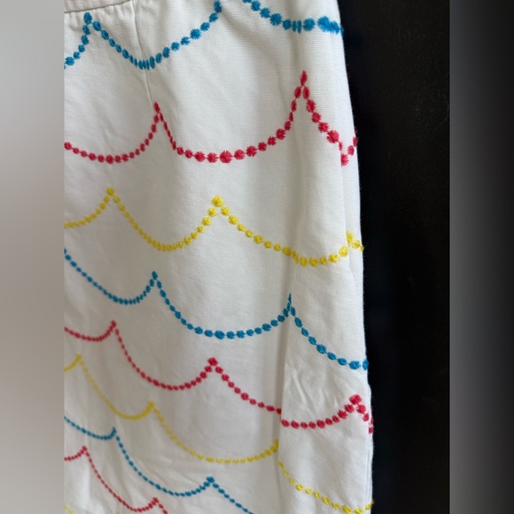 BODEN Imogen Embroidered Scalloped Hem Cotton Skirt •US 4 - Picture 4 of 6
